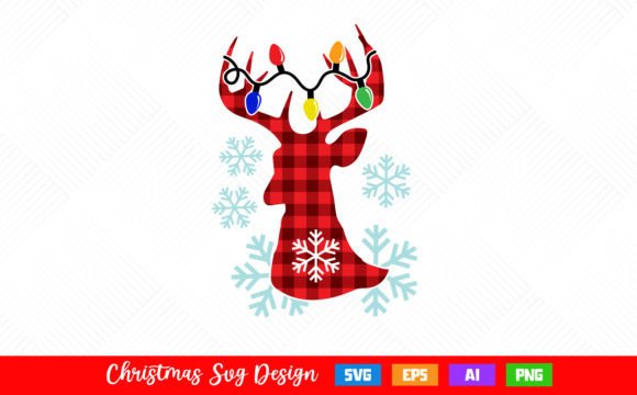 Download Christmas Deer Light Colors Sublimation - Christmas Collection
