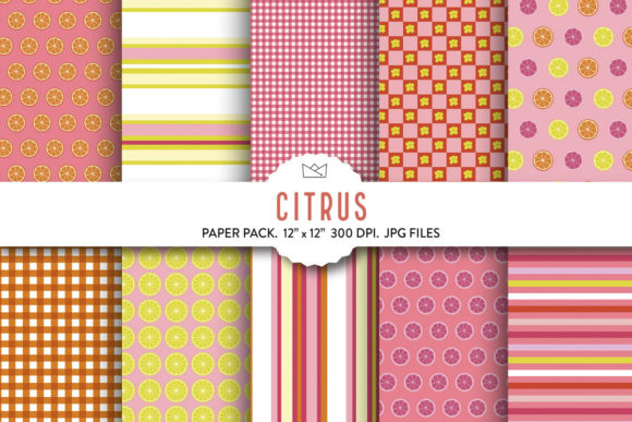 Download Citrus Digital Paper, Citrus Lemon Paper - Lemon paper Collection