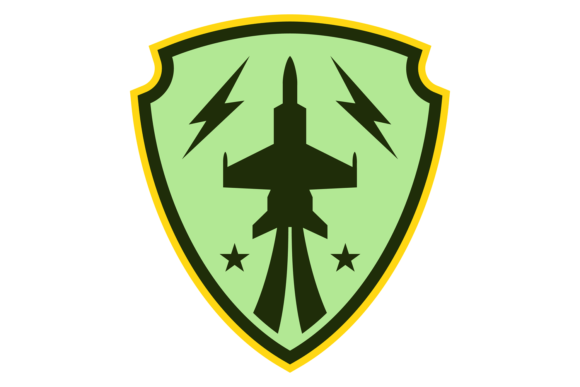 Download Retro Air Force Chevron. Military Green - Retro Collection