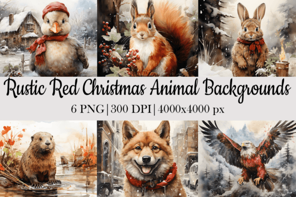 Download Christmas Animal Background - Christmas Collection