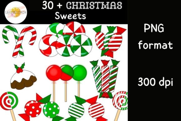 Download 34 Christmas Candy and Sweets PNGs - Christmas Collection