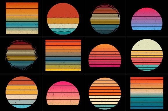 Download Grunge Sunset Retro Background - Retro Collection