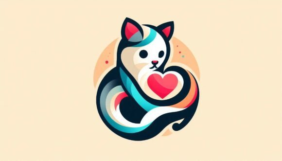 Download Kitten Abstract Color Heart - Ten Collection