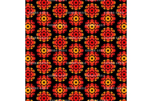 Download Orange Circles 1970s Retro Background - Retro Collection