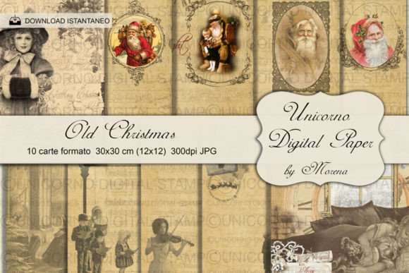 Download OLD CHRISTMAS SCRAPBOOK PAPER PACK - Christmas Collection