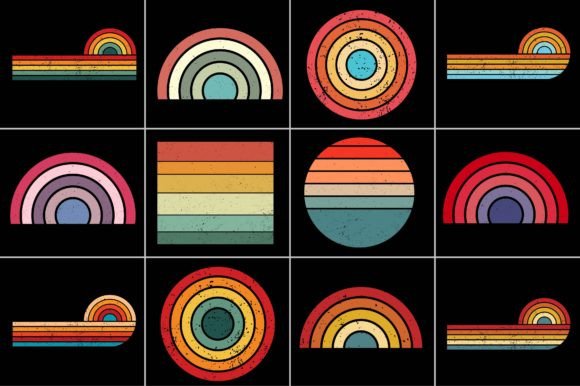 Download Sunset Retro Background - Retro Collection