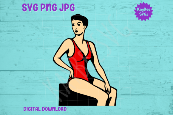 Download Vintage 1960s Bathing Suit Swimsuit SVG - Vintage Collection