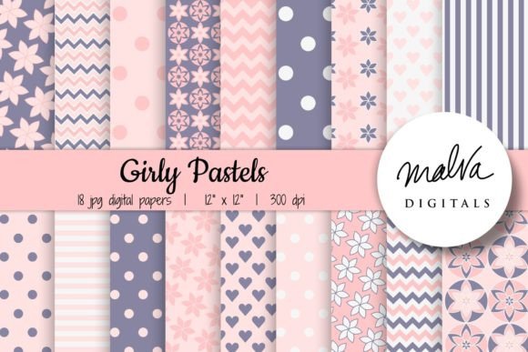 Download Baby Girl Pink Purple Pastel Patterns - Purple Collection