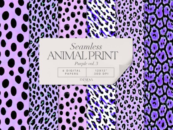 Download Purple Safari Animal Print Paper Pack - Purple Collection