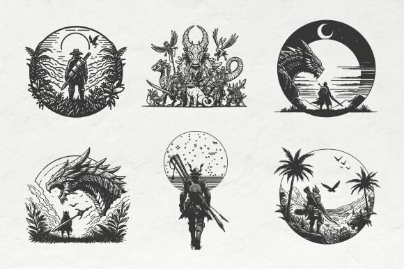 Download Wide Open Vintage Illustration - Vintage Collection