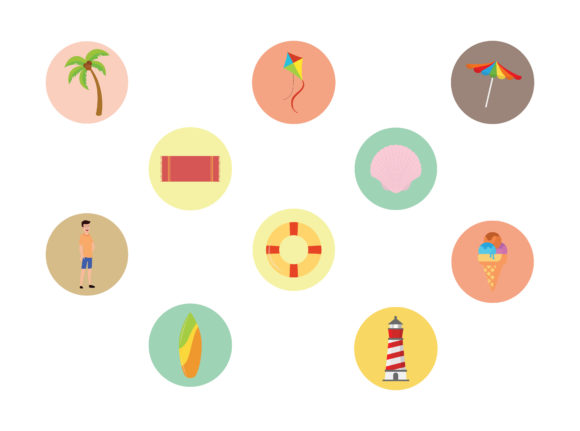 Download Beach Ten Fill Icon Bundle - Premium Bundle