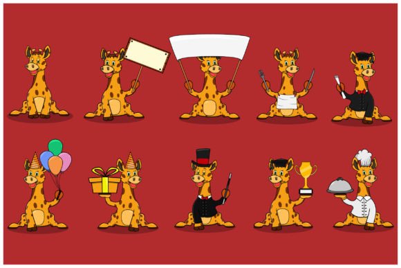 Download Ten Models Character Giraffe - Premium Resources