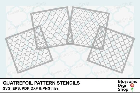 Download Quatrefoil Pattern Stencils - Ten Collection