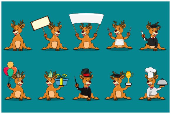 Download Ten Models Deer Characters - Ten Collection