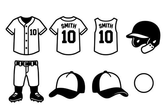 Download Baseball Uniform Jersey Smith Number Ten - Ten Collection