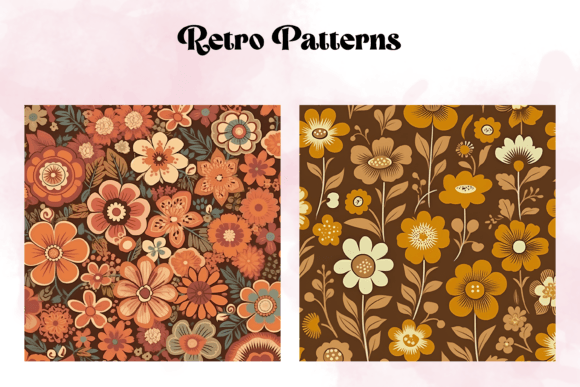 Download Floral Retro Patterns - Retro Collection